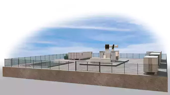 Station eletric transformateur