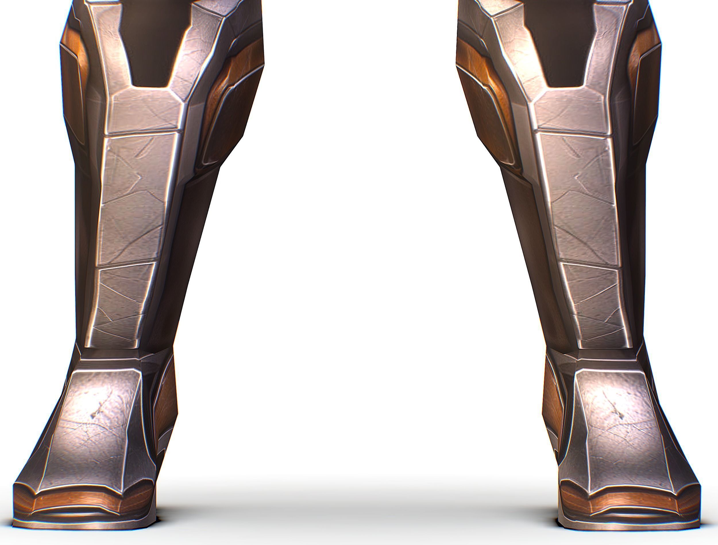 Cartoon Sci-Fi Cyborg Drone Trooper Soldier Low-poly 3D model_17