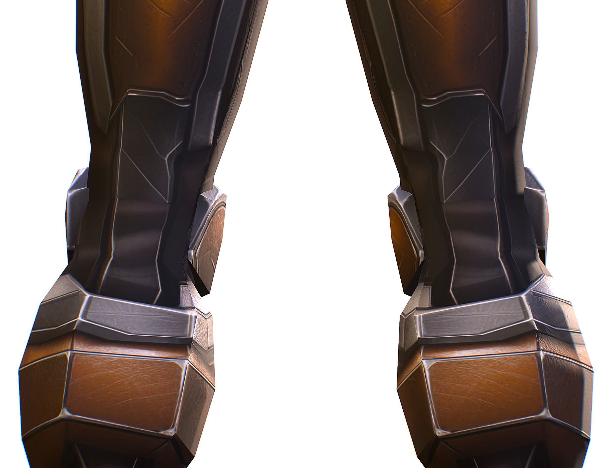 Cartoon Sci-Fi Cyborg Drone Trooper Soldier Low-poly 3D model_23