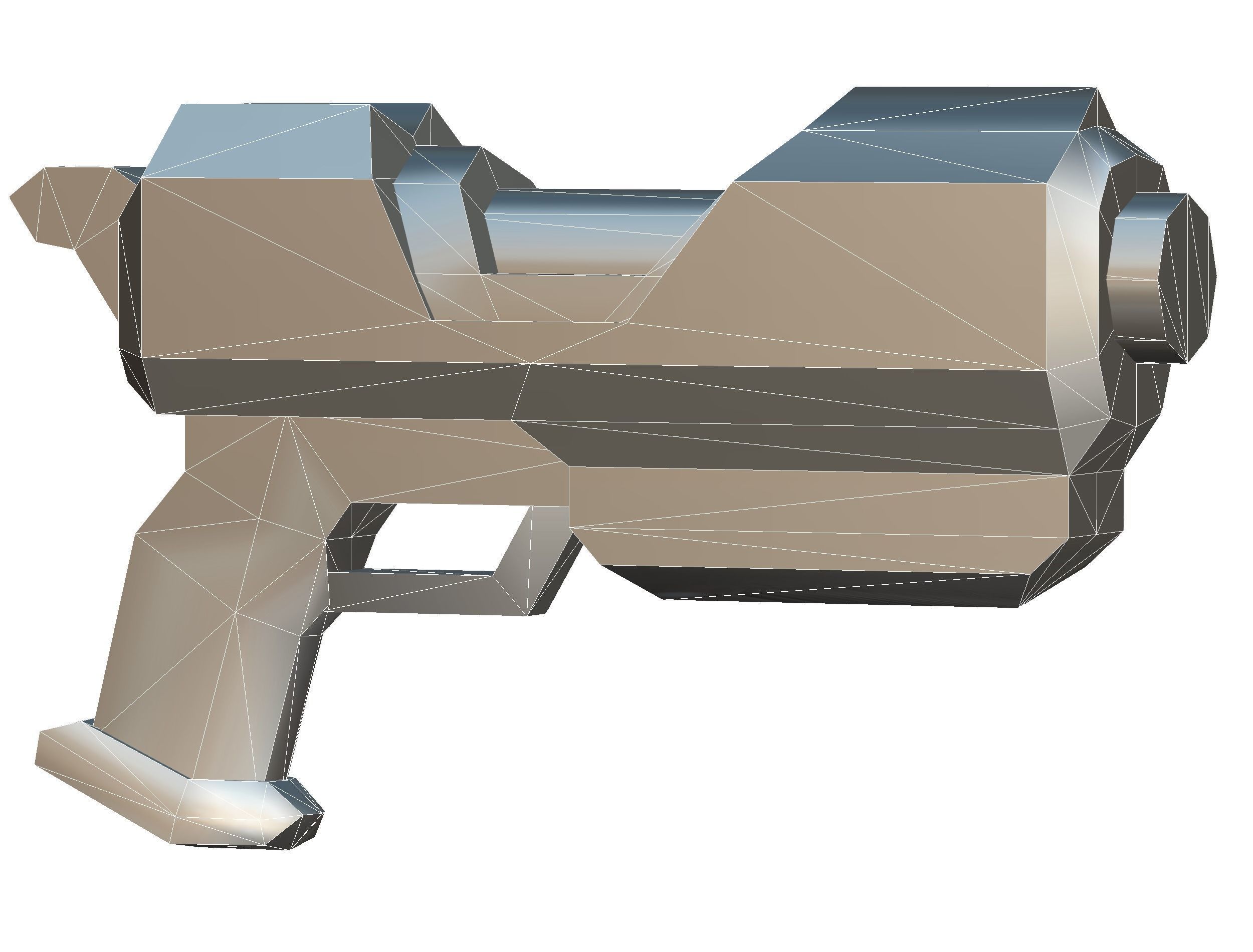 Cartoon Sci-Fi Cyborg Drone Trooper Soldier Low-poly 3D model_52