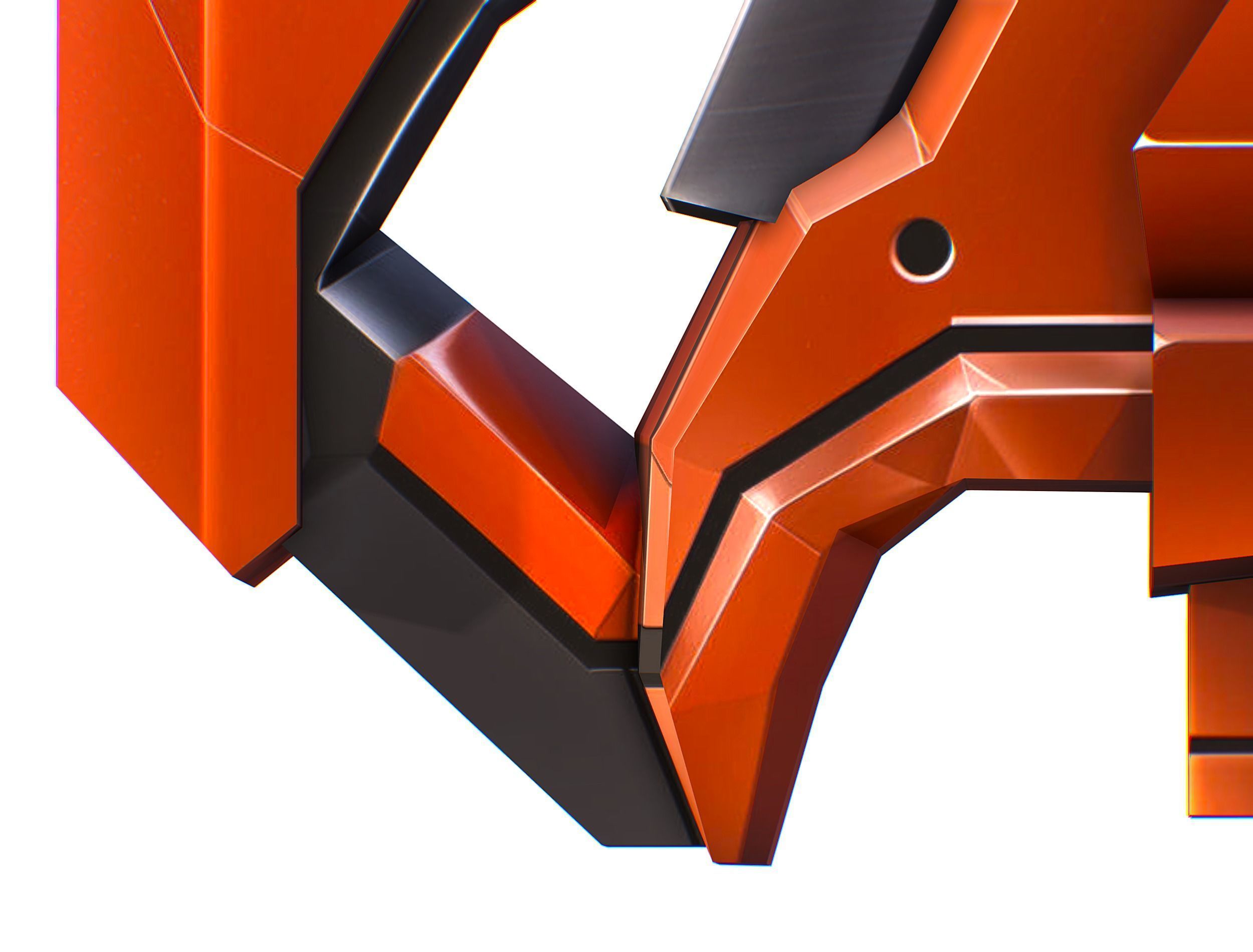 Cartoon Sci-Fi Cyborg Drone Trooper Soldier Low-poly 3D model_76