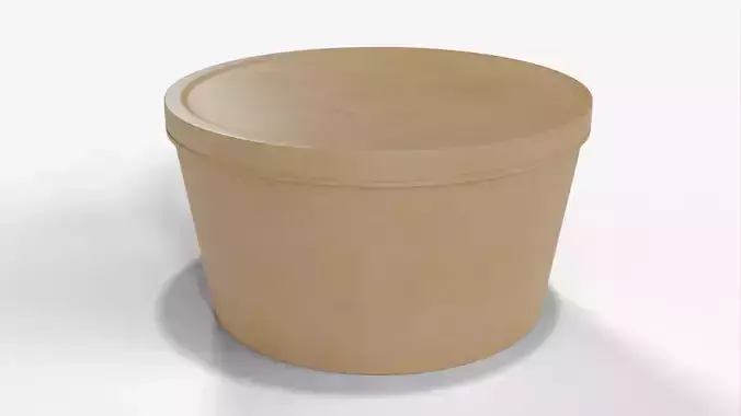 Paper Soup Cup - 12oz 3D model