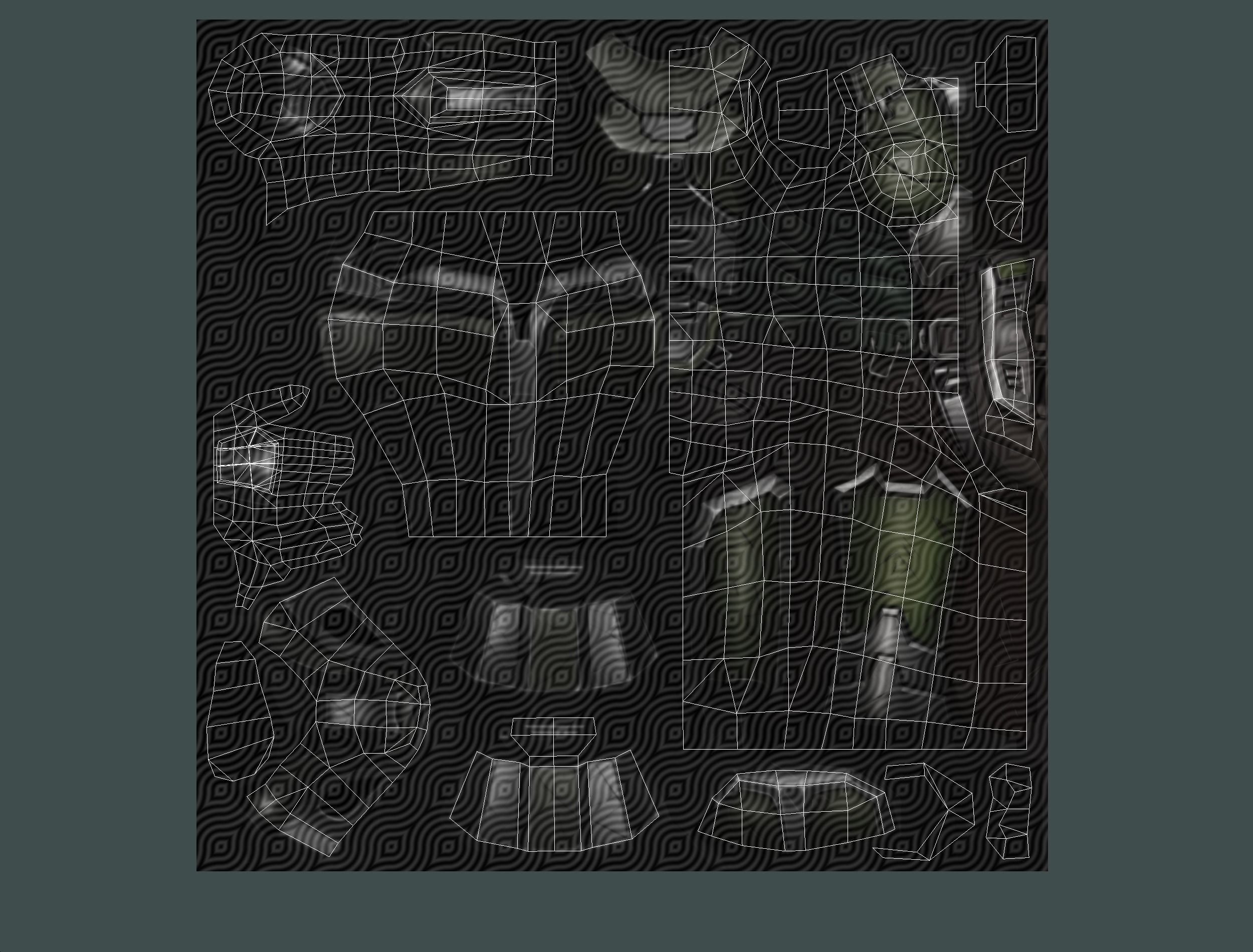 Cartoon Sci-Fi Cyborg Drone Sniper Soldier Low-poly 3D model_90