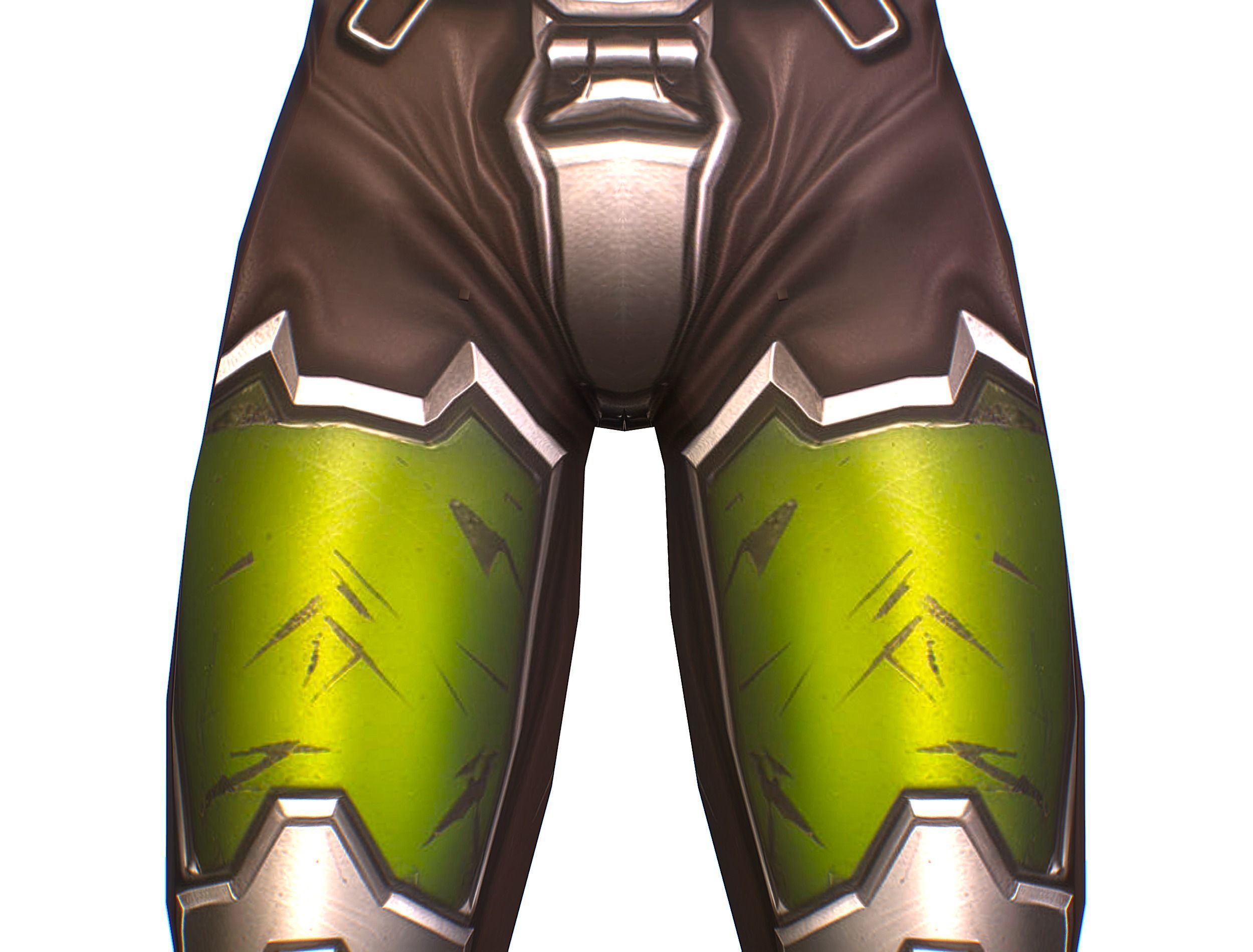 Cartoon Sci-Fi Cyborg Drone Sniper Soldier Low-poly 3D model_19