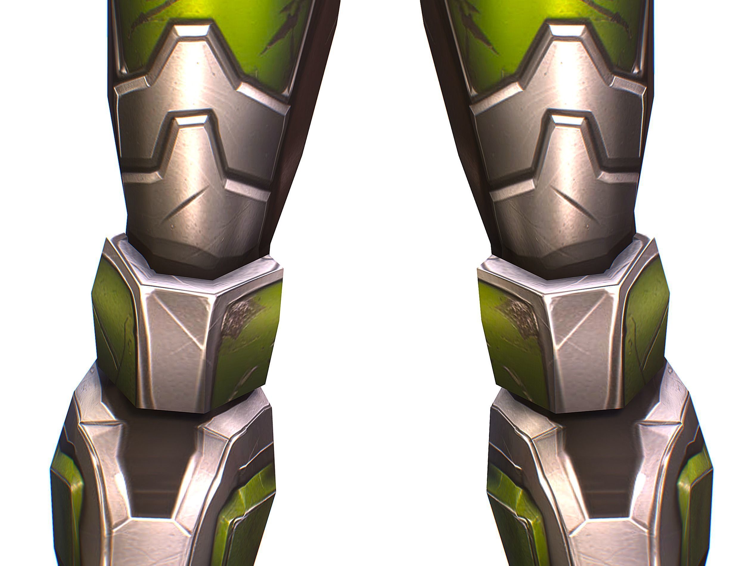 Cartoon Sci-Fi Cyborg Drone Sniper Soldier Low-poly 3D model_20