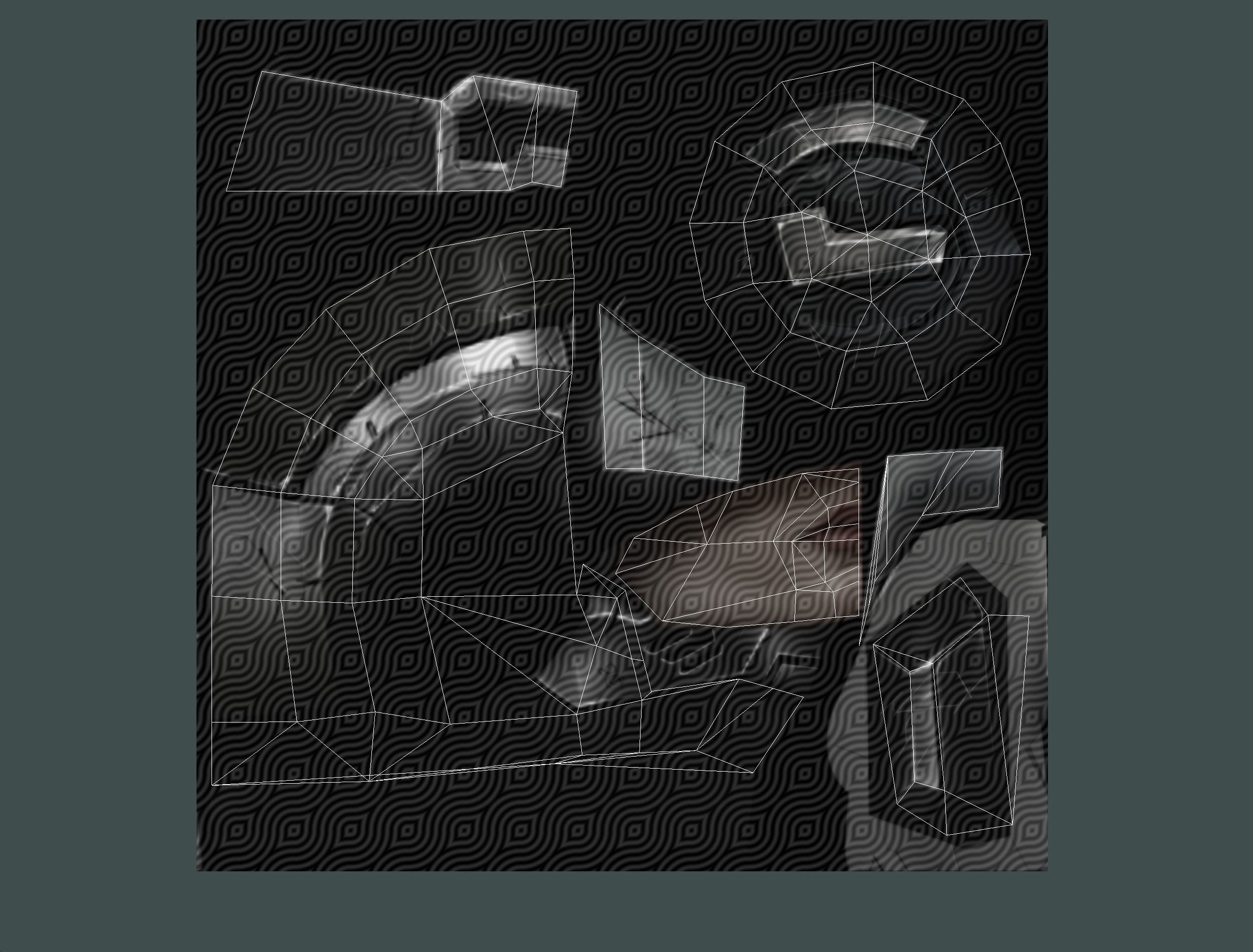 Cartoon Sci-Fi Cyborg Drone Sniper Soldier Low-poly 3D model_91