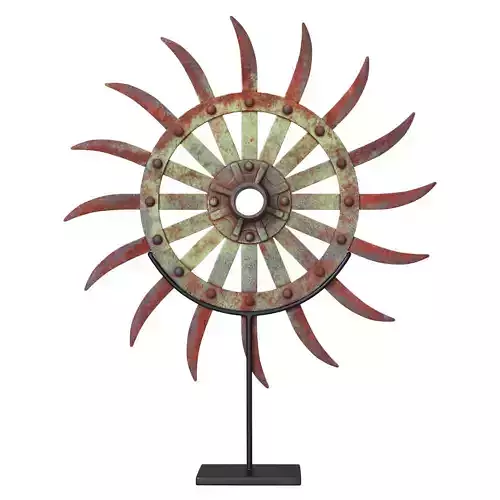 Vintage Iron Farm Tiller Wheel