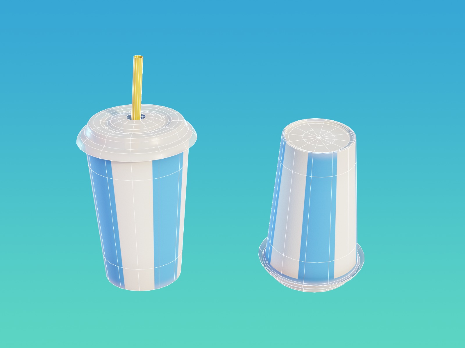 Summer Beach Assets Model Bundle Pack 3D model_21