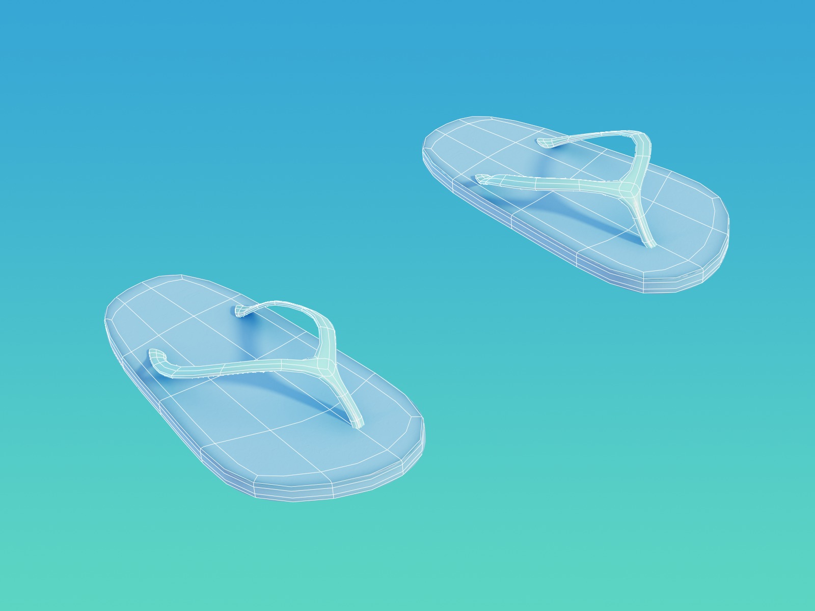 Summer Beach Assets Model Bundle Pack 3D model_16