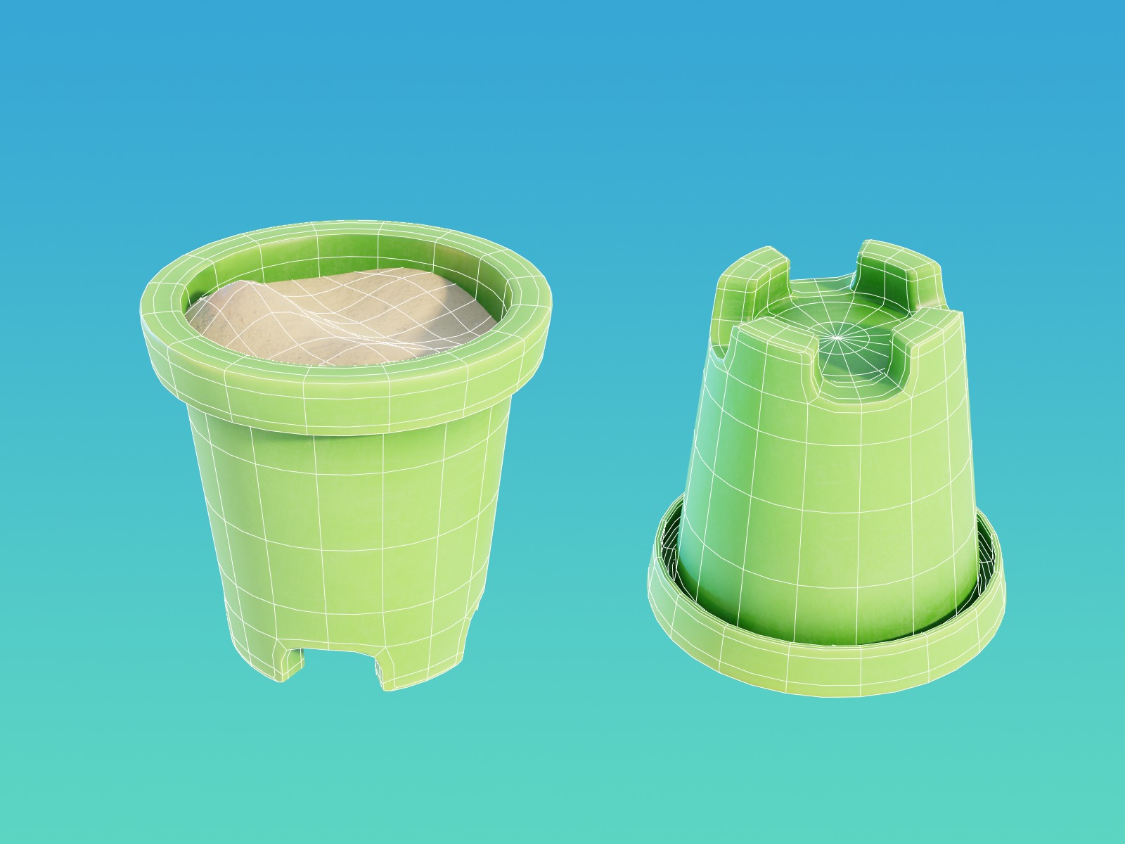 Summer Beach Assets Model Bundle Pack 3D model_18