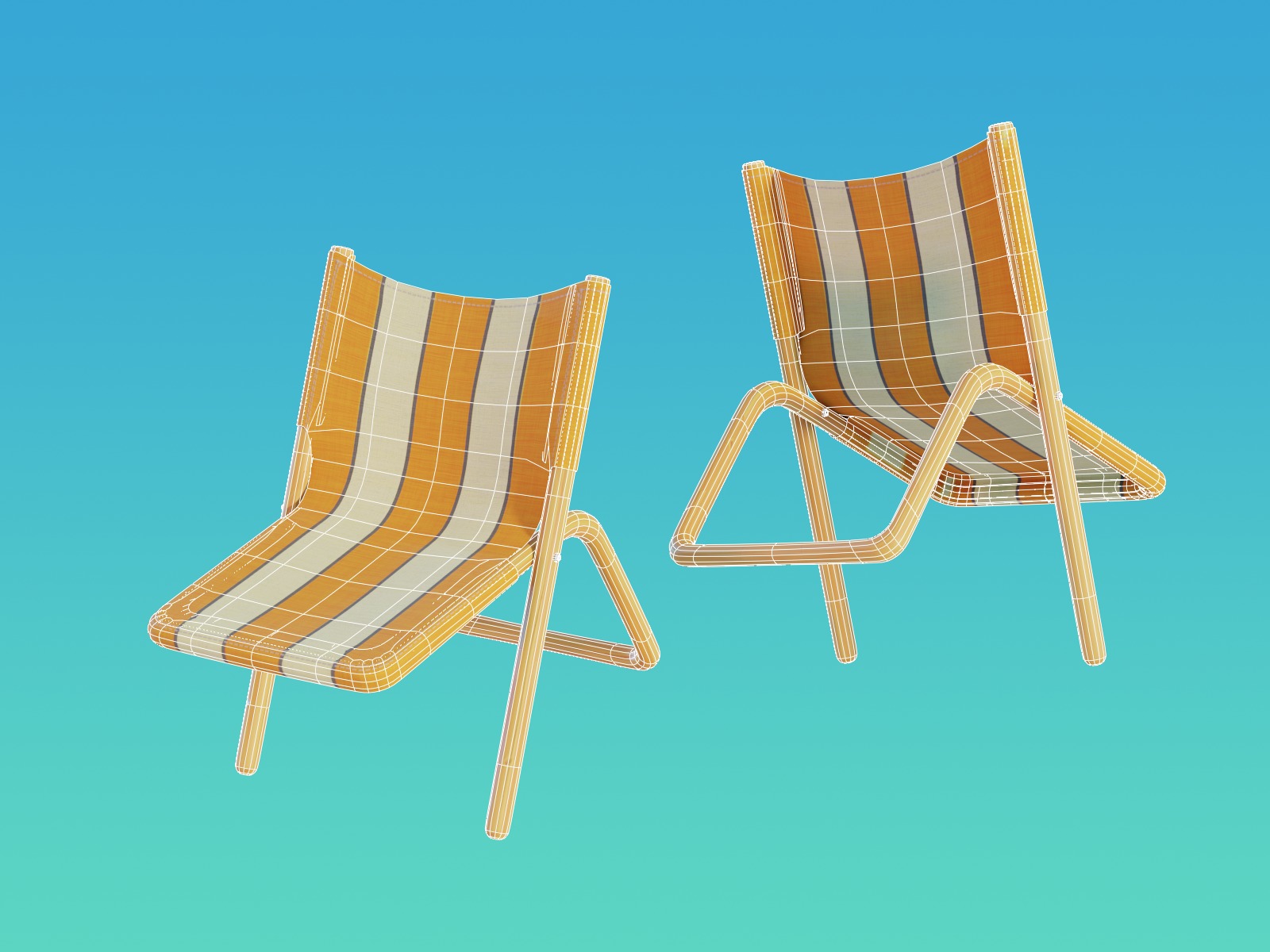 Summer Beach Assets Model Bundle Pack 3D model_14
