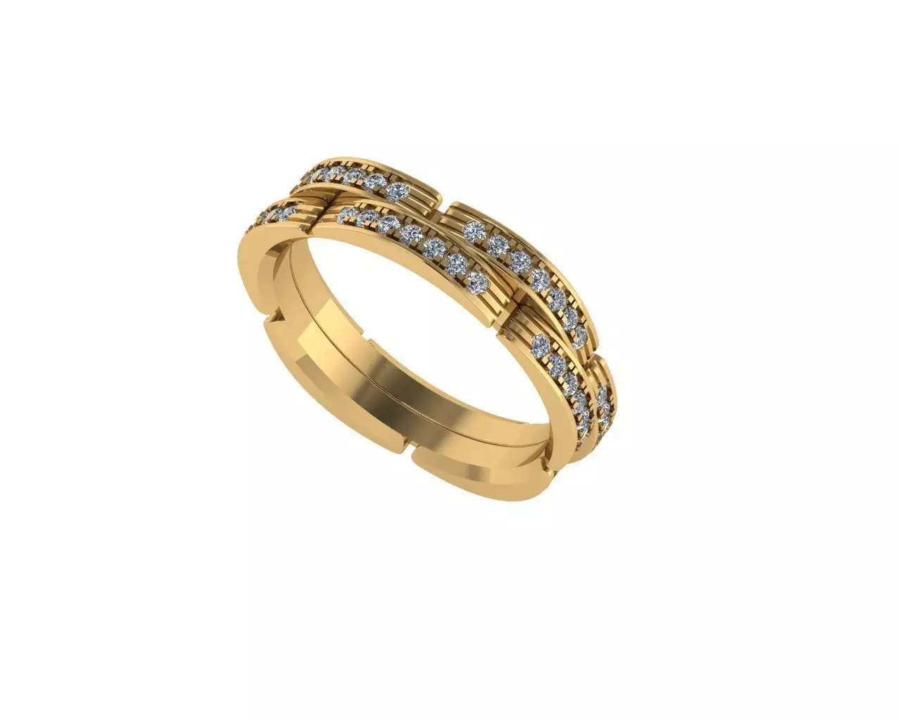 Women diamond engagement ring 3d render 3D print model