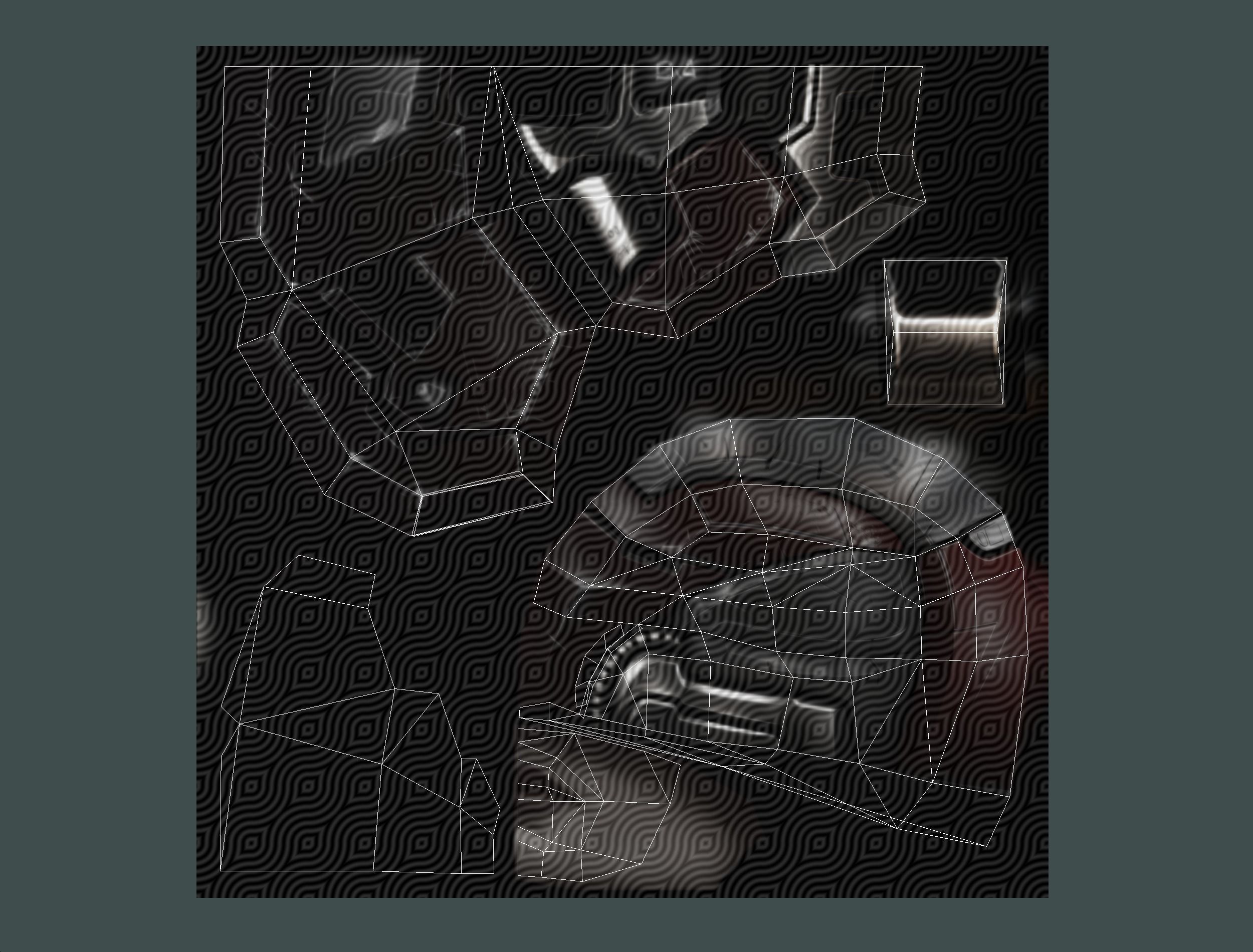 Cartoon Sci-Fi Cyborg Drone Heavy Machine Gunner Low-poly 3D model_87