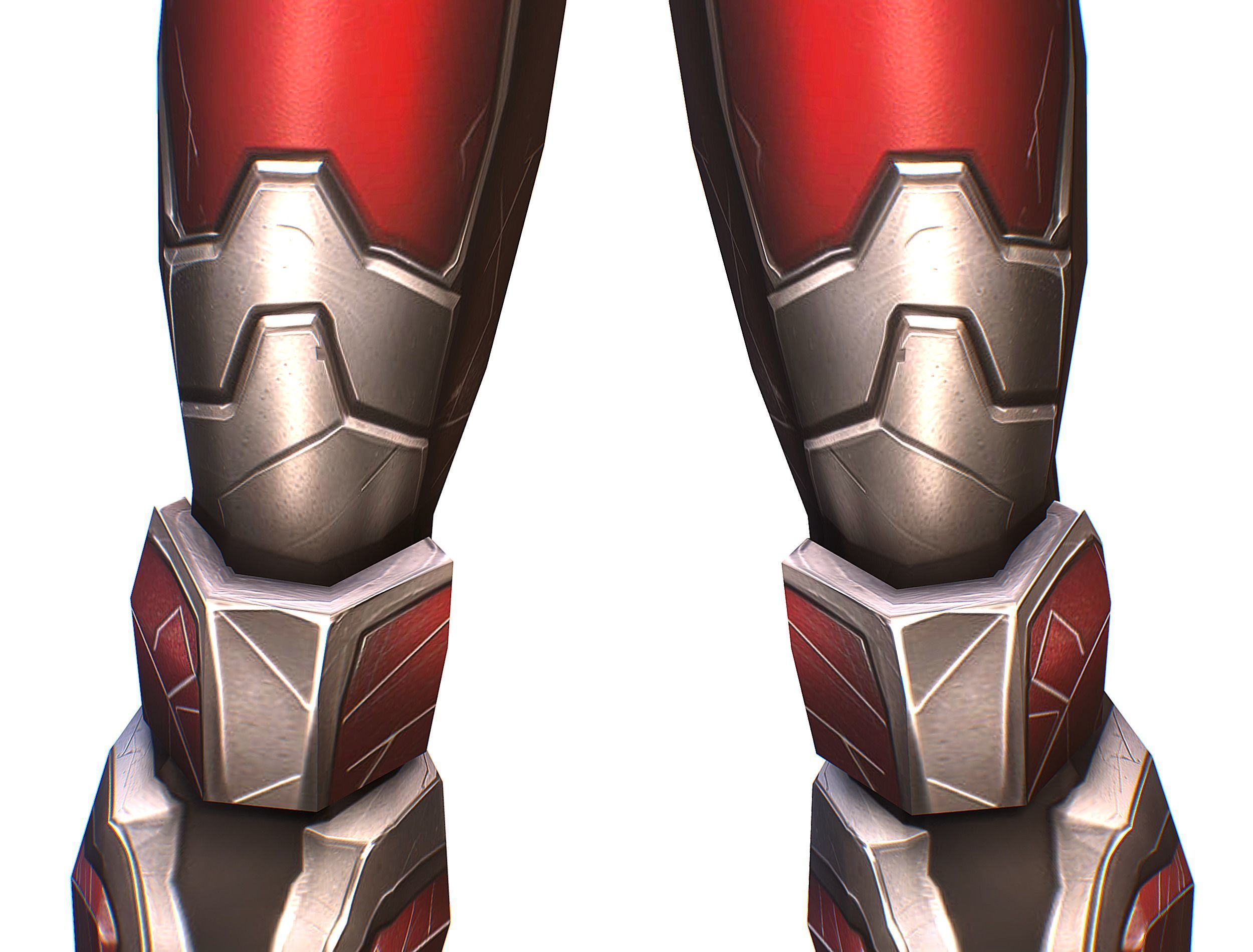 Cartoon Sci-Fi Cyborg Drone Heavy Machine Gunner Low-poly 3D model_18