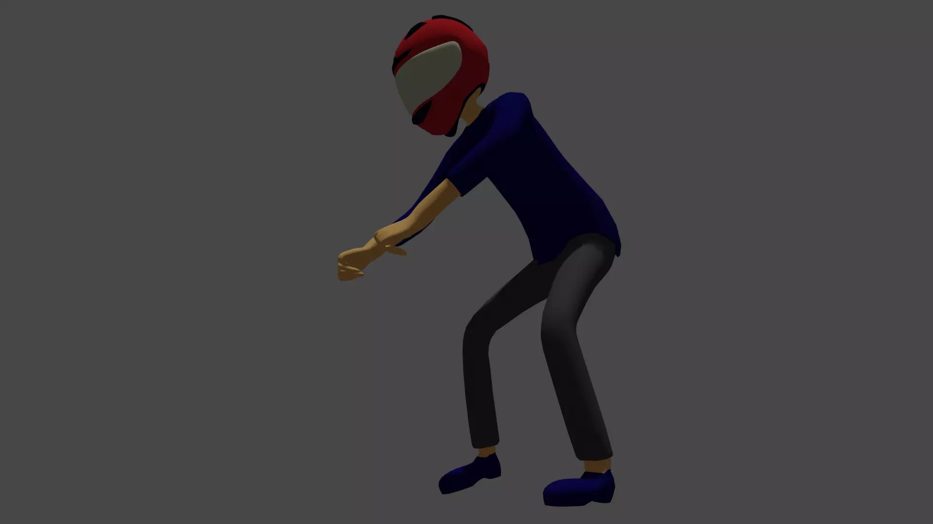 DRIVER MOTOR BIKE Free 3D model