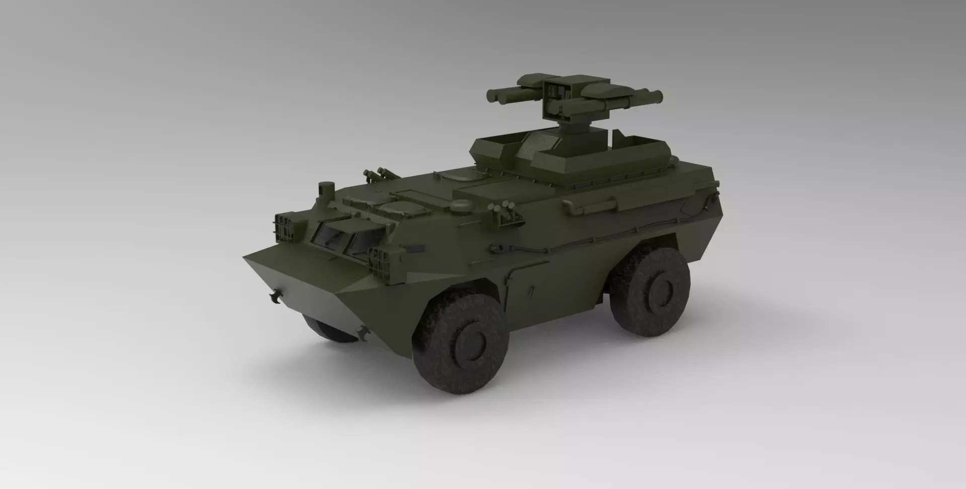 anti-tank guided missile 3D model