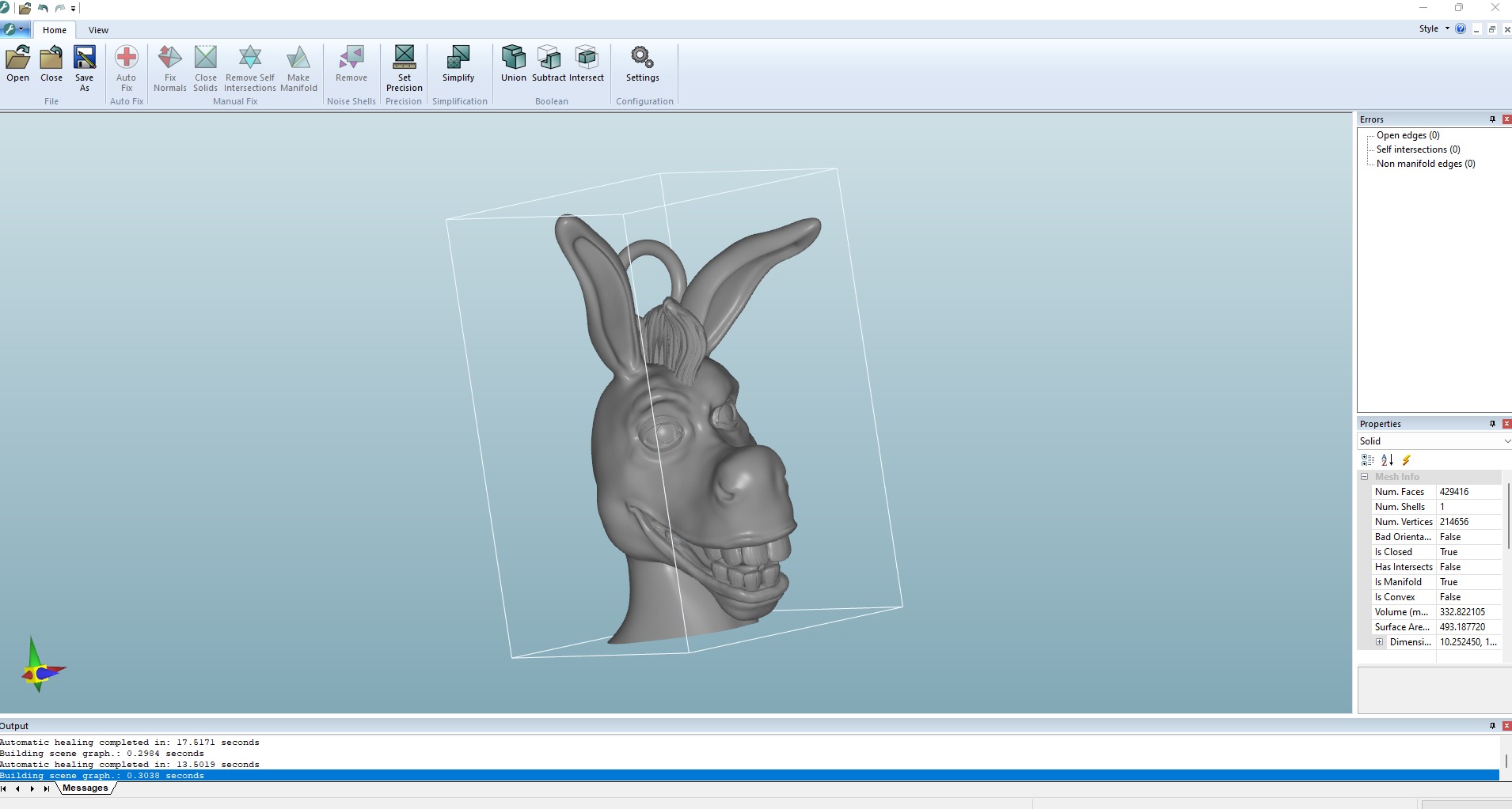 Head Donkey From Shrek pendant jewelry gold 3D print model_5