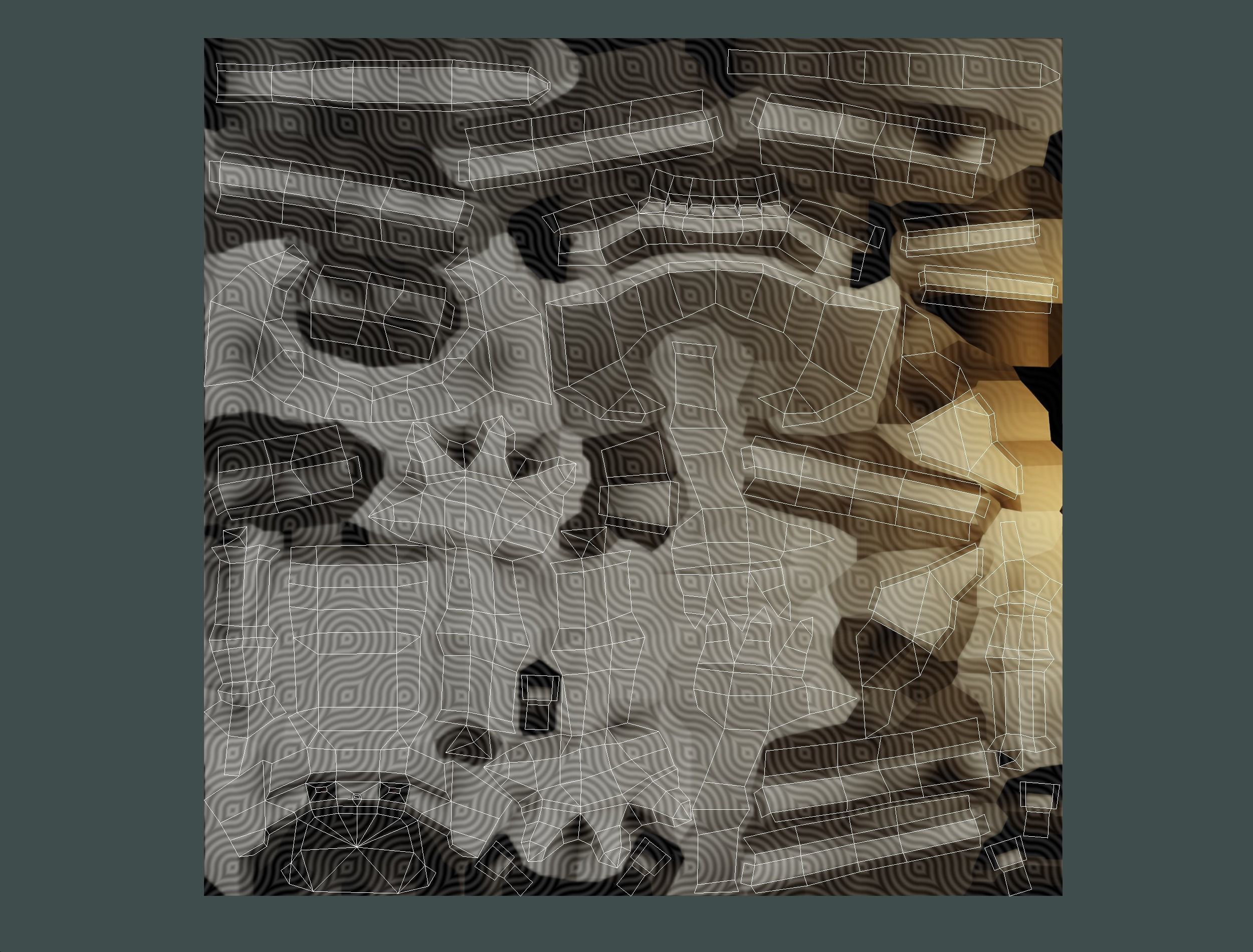 Funny Golden Human Skeleton Character Bones Low-poly 3D model_21