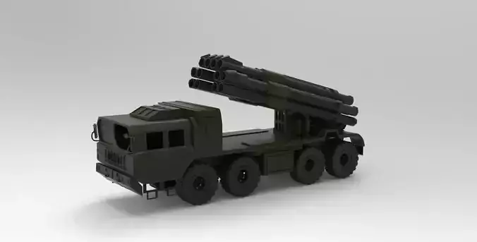 multiple Rocket launcher Missile Truck