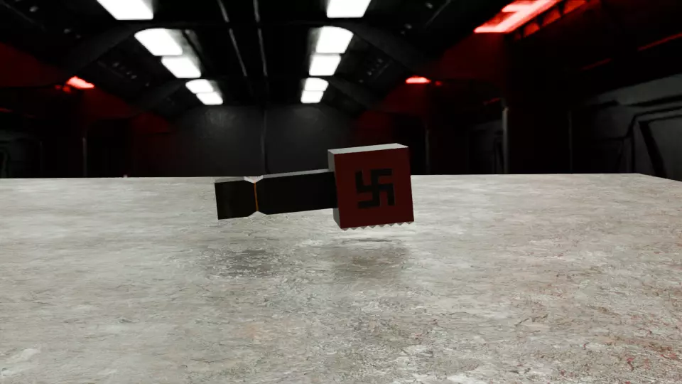 Nazi German Hammer WW2 Free low-poly 3D model
