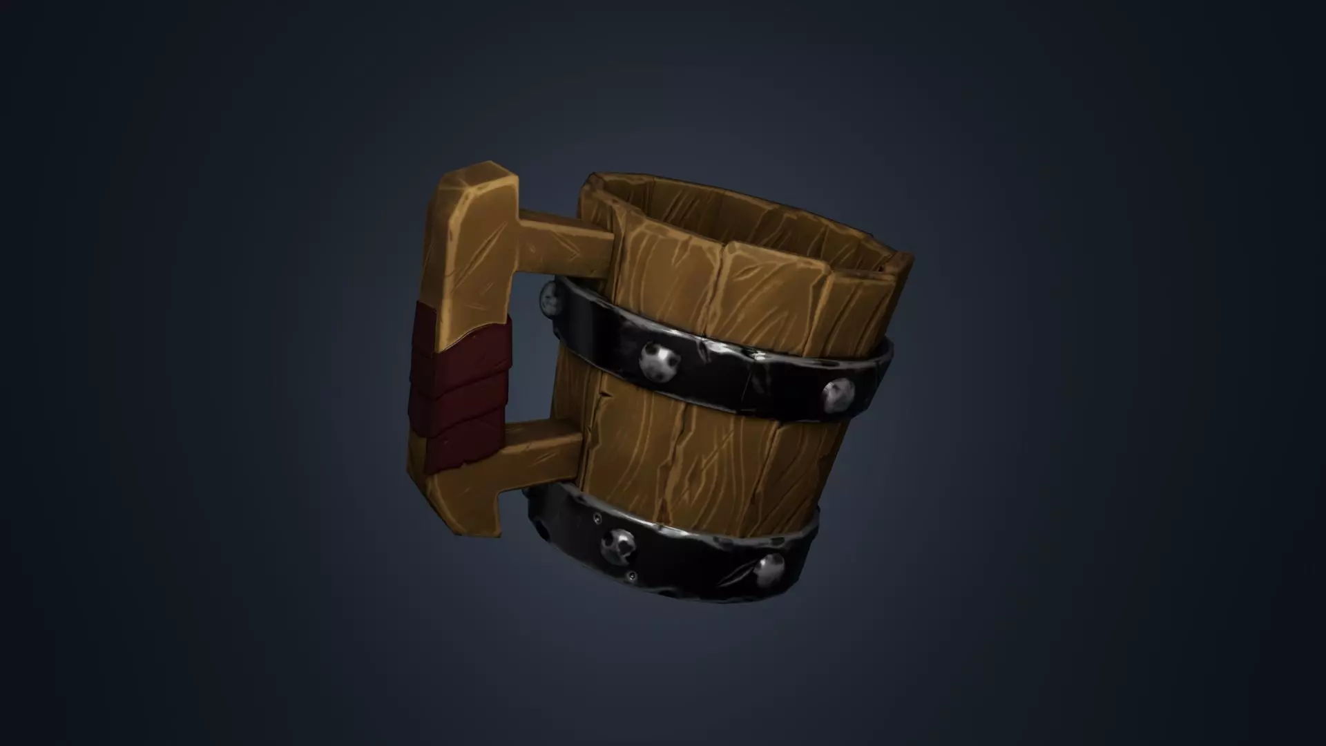 Stylized Cup Low-poly 3D model_0
