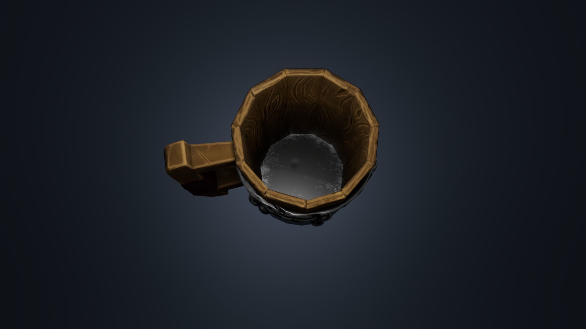 Stylized Cup Low-poly 3D model_5