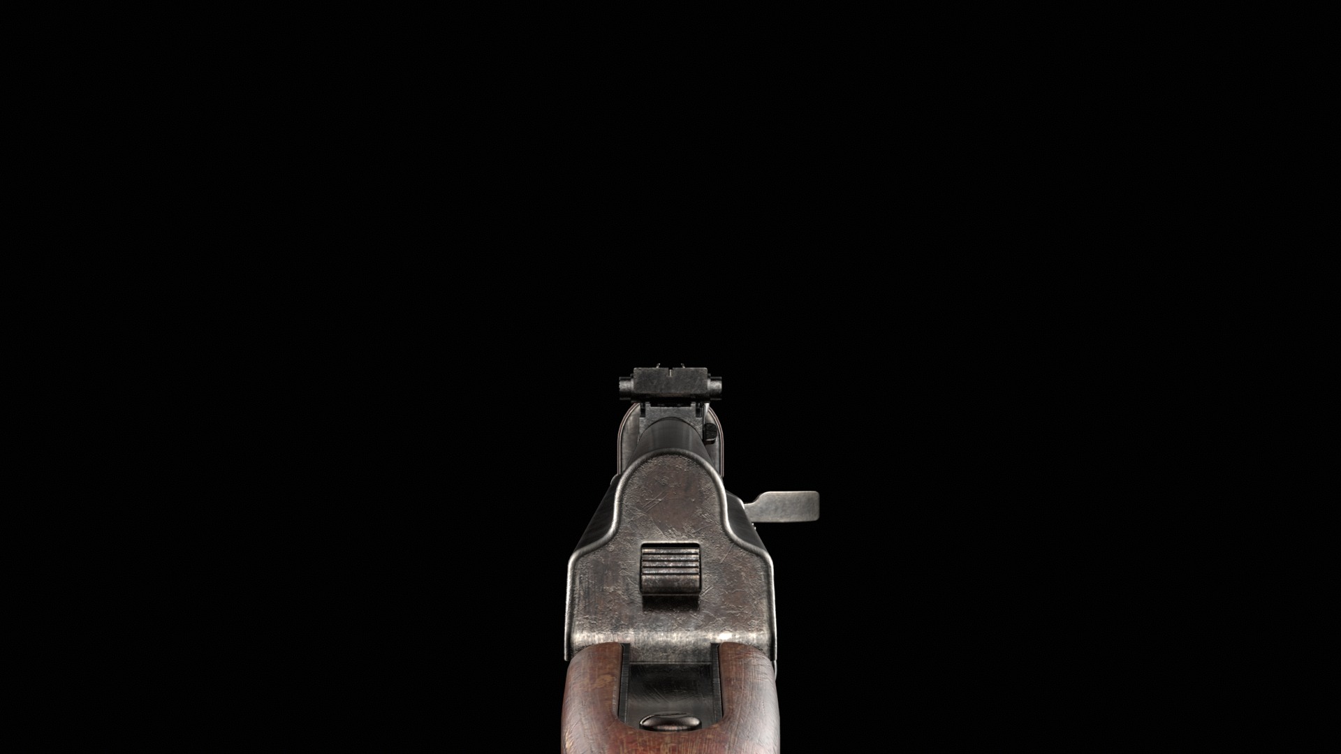 AK-47 AKS Kalashnikov Assault Rifle Game Ready Low-poly 3D model_44