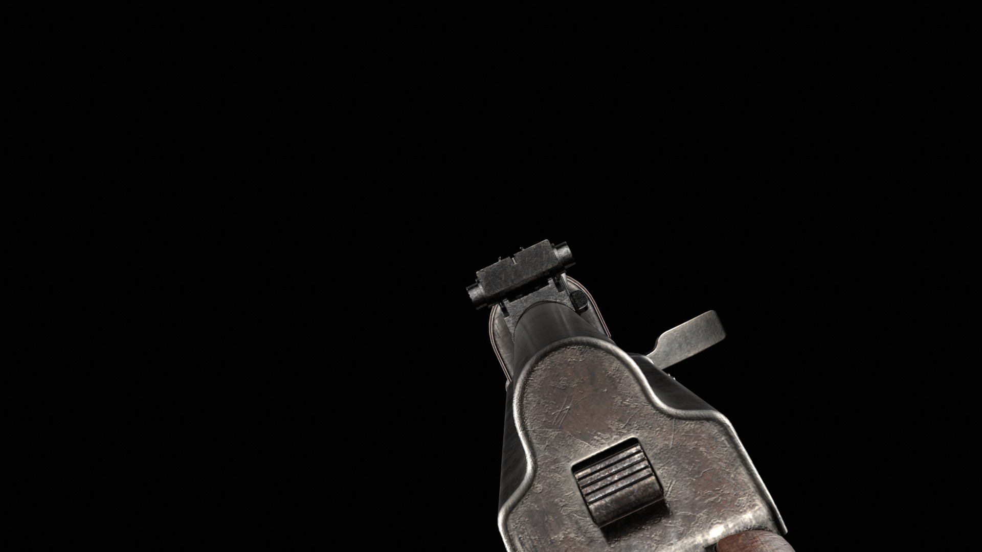 AK-47 AKS Kalashnikov Assault Rifle Game Ready Low-poly 3D model_46