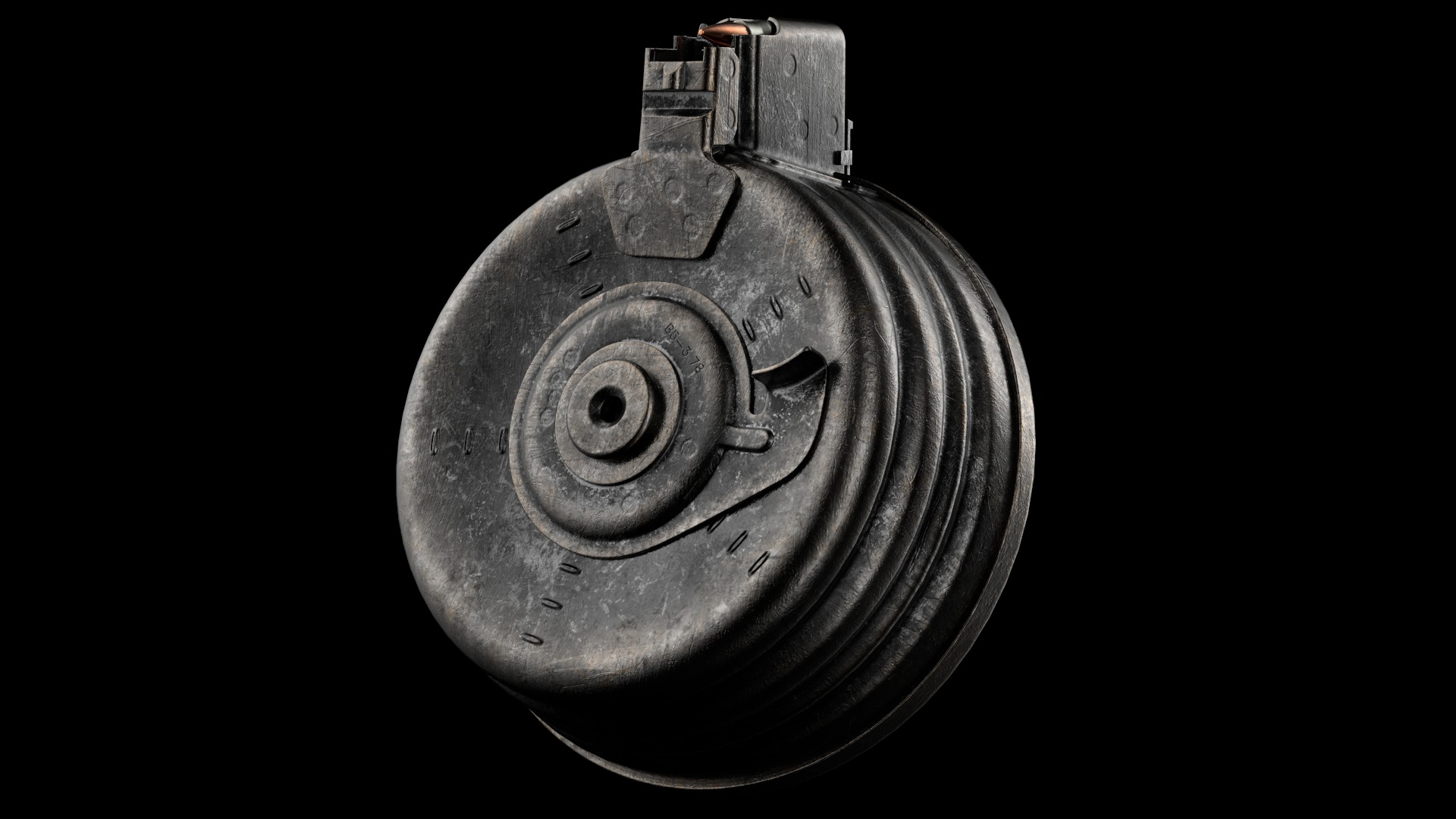 AK-47 AKS Kalashnikov Assault Rifle Game Ready Low-poly 3D model_39