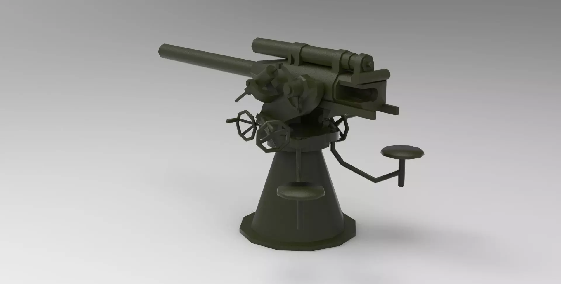 Anti-Aircraft Cannon 3D model