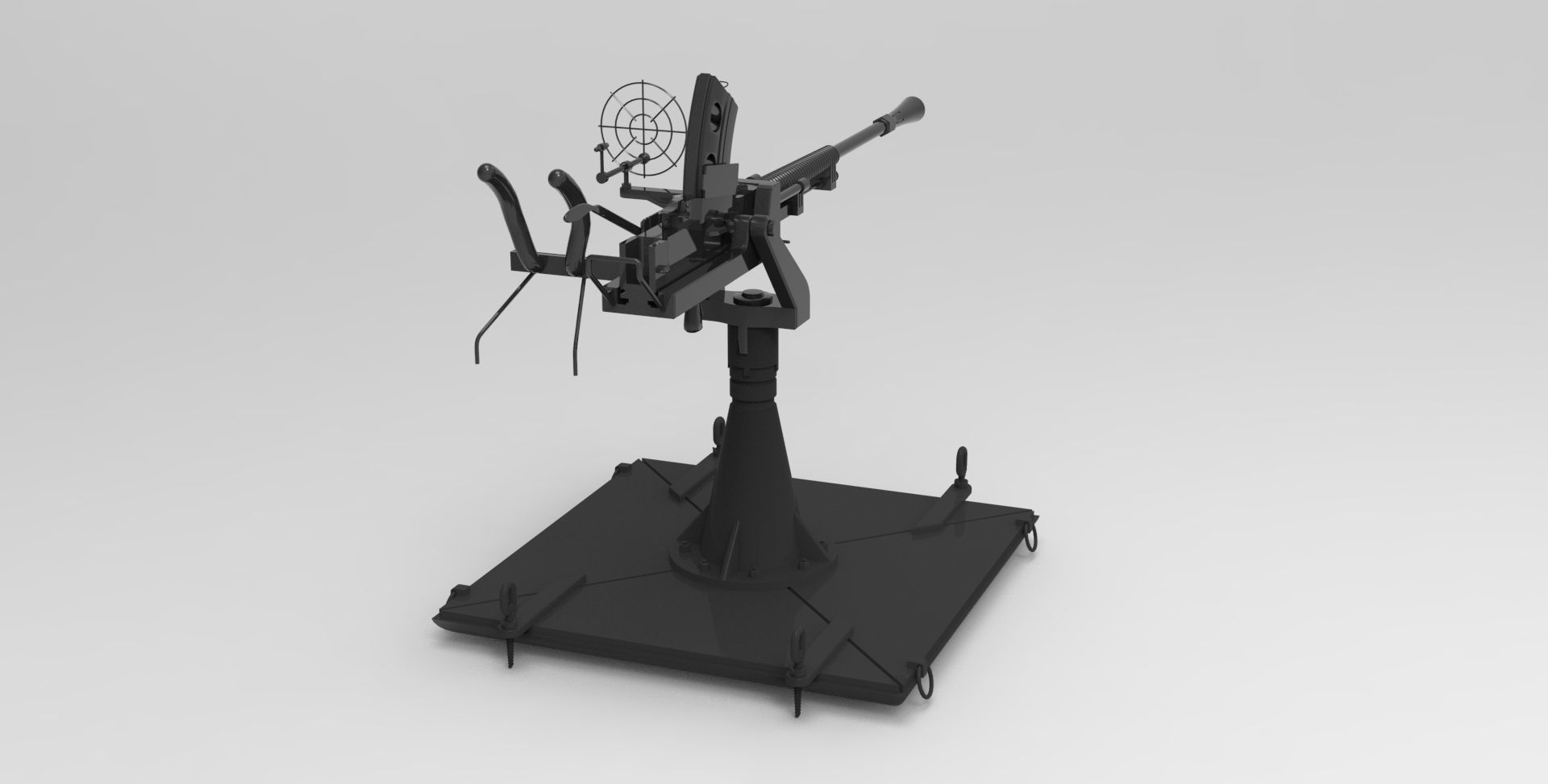 Type-96 machine gun 3D model_1