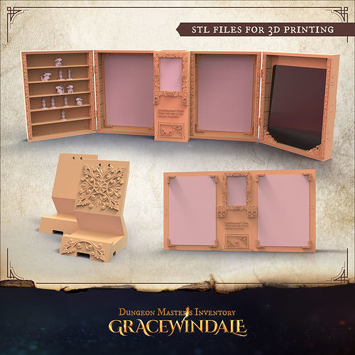 DM Inventory - Big DM Screen 3D print model