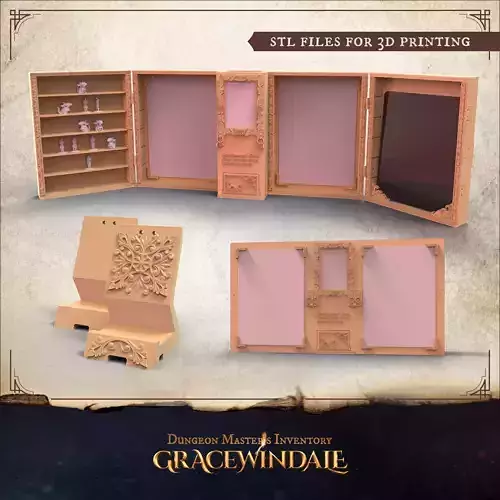 DM Inventory - Big DM Screen 3D print model