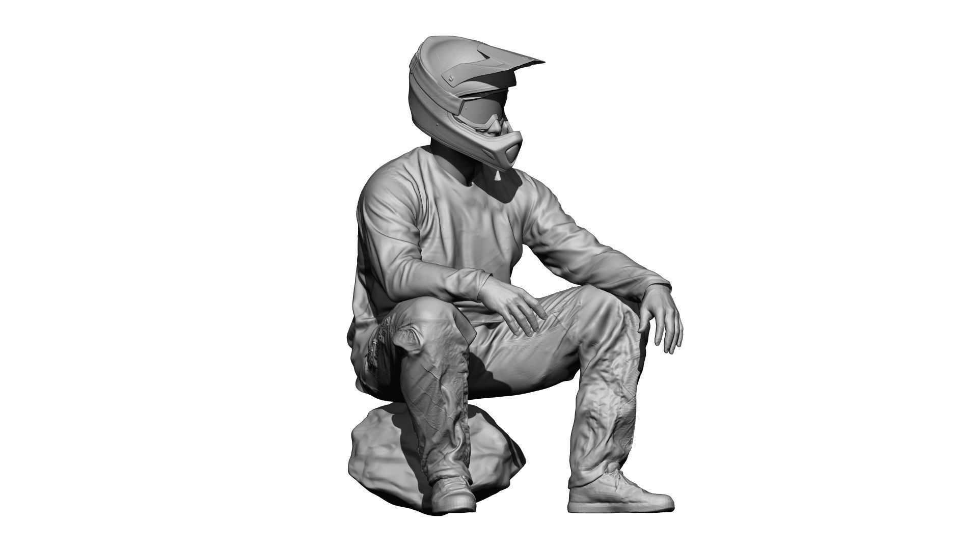 001539 Cyclist sits down to rest 3D model_16