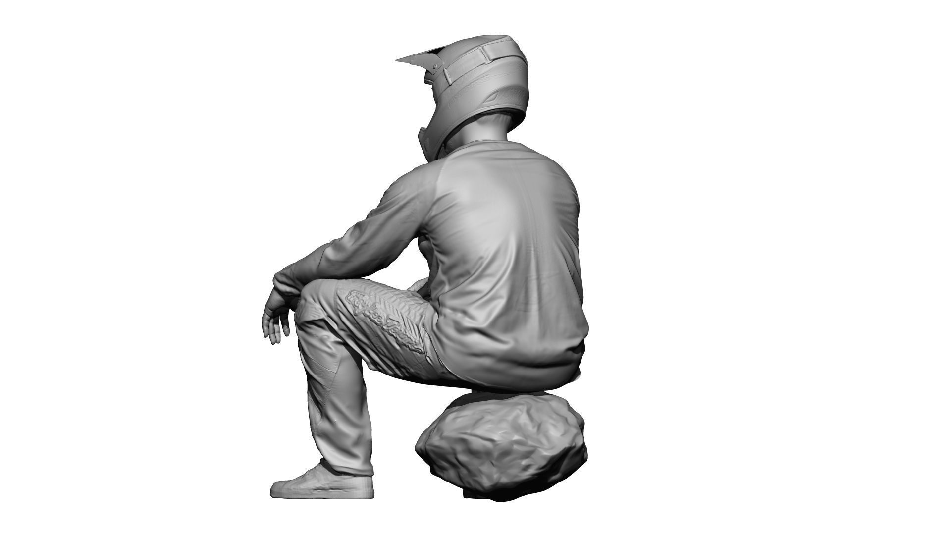 001539 Cyclist sits down to rest 3D model_20