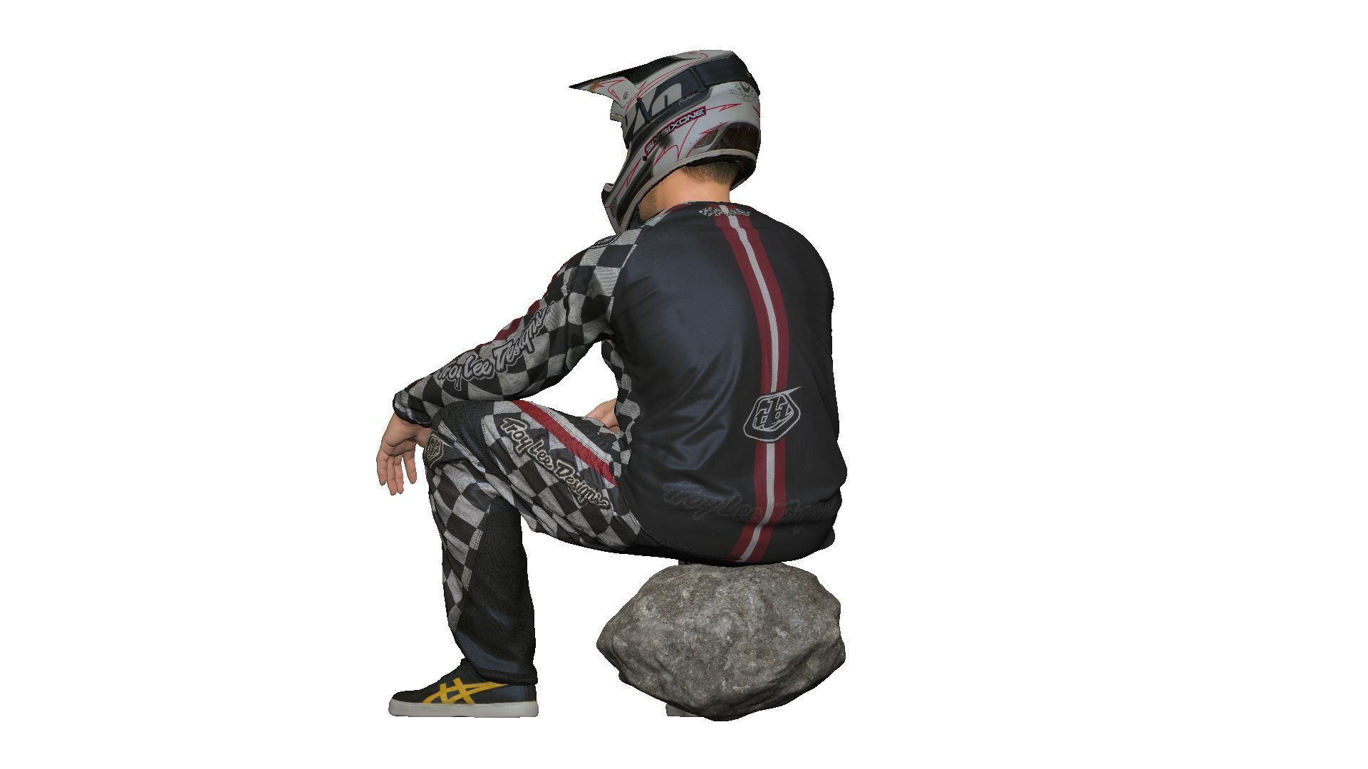 001539 Cyclist sits down to rest 3D model_18