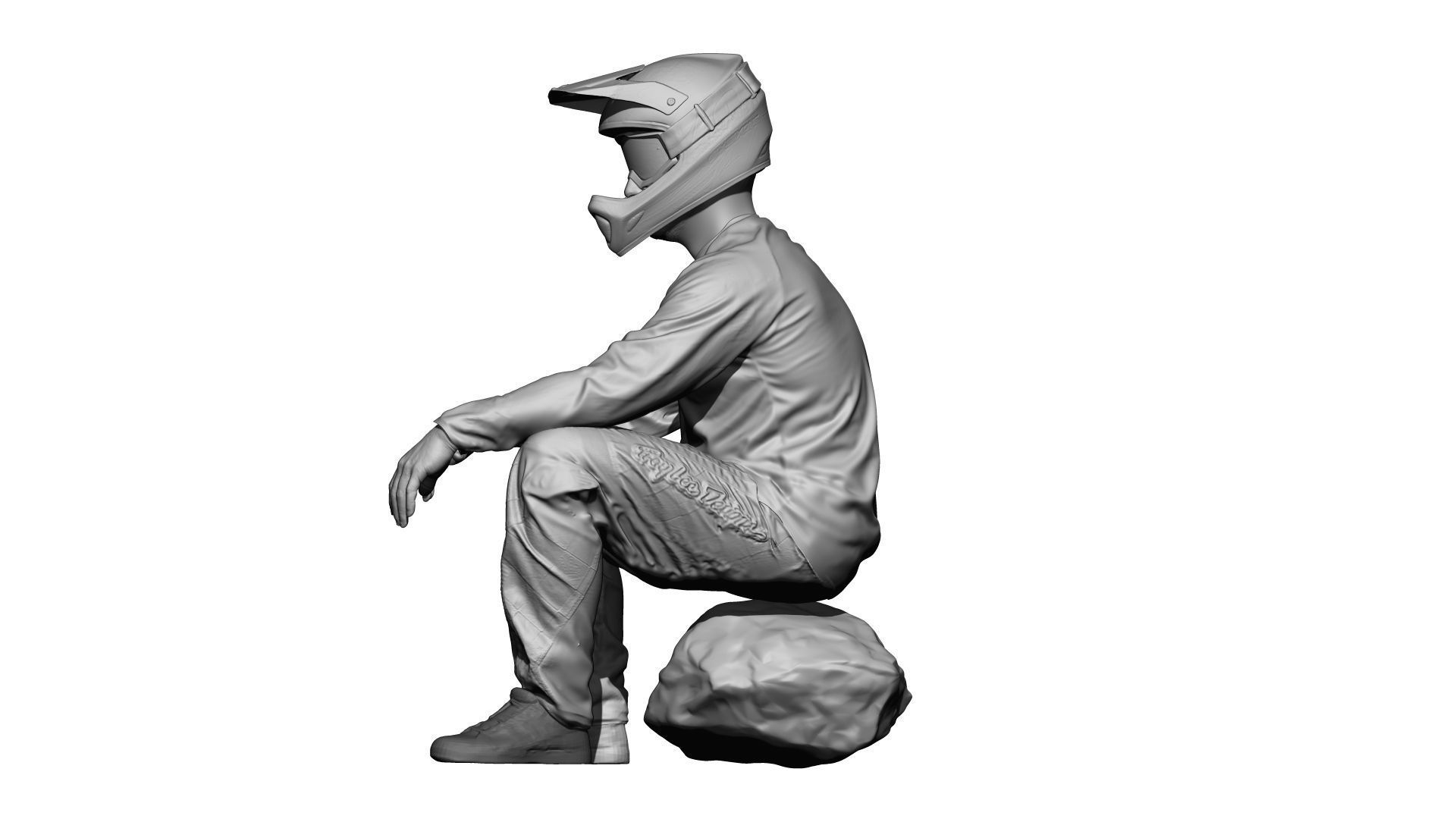 001539 Cyclist sits down to rest 3D model_11