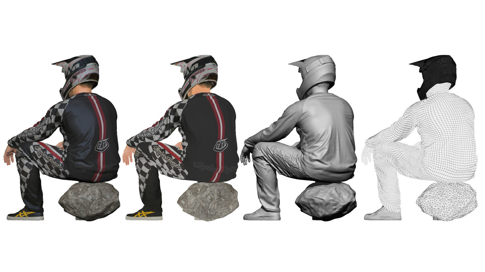 001539 Cyclist sits down to rest 3D model_6