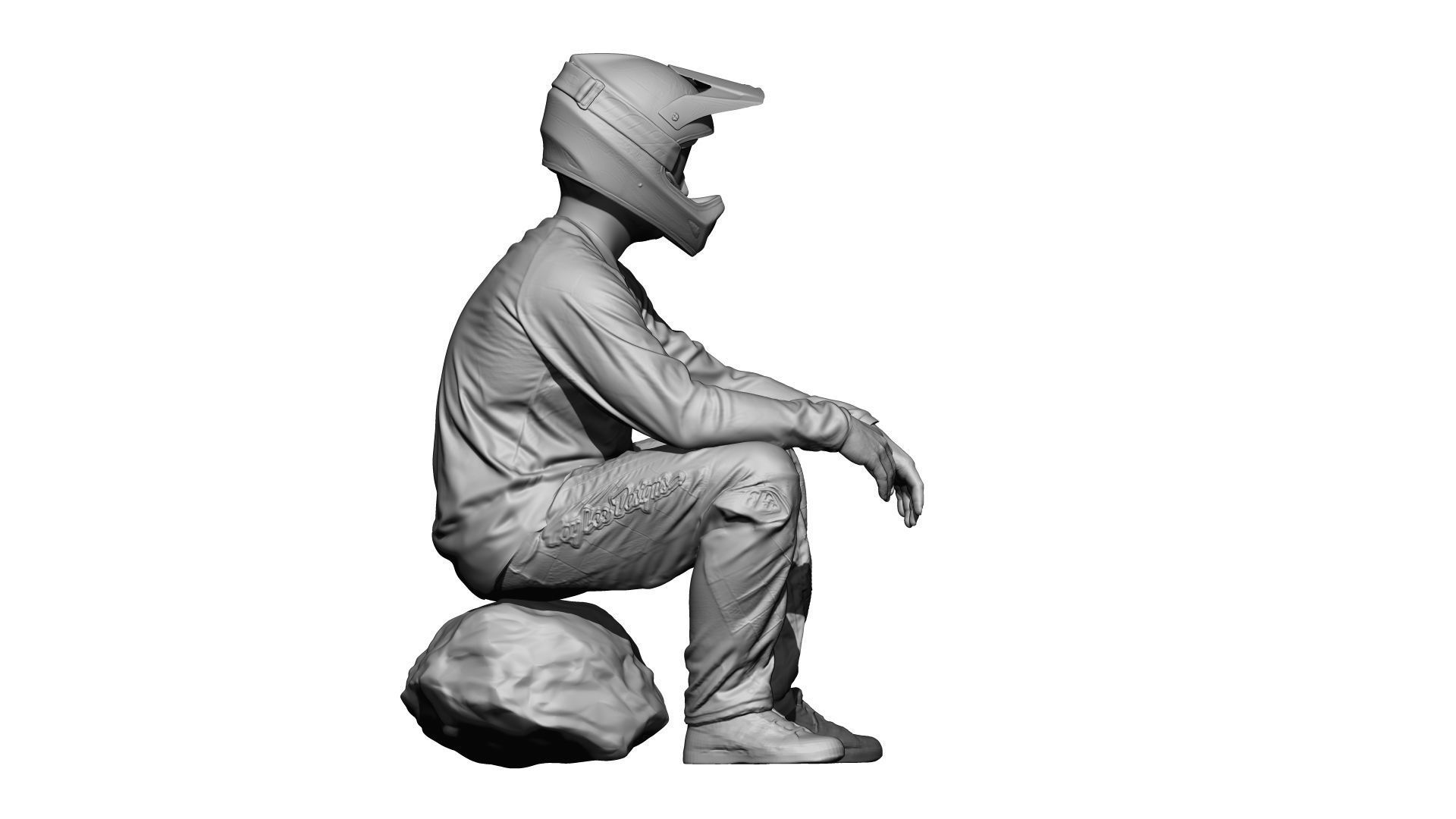 001539 Cyclist sits down to rest 3D model_13