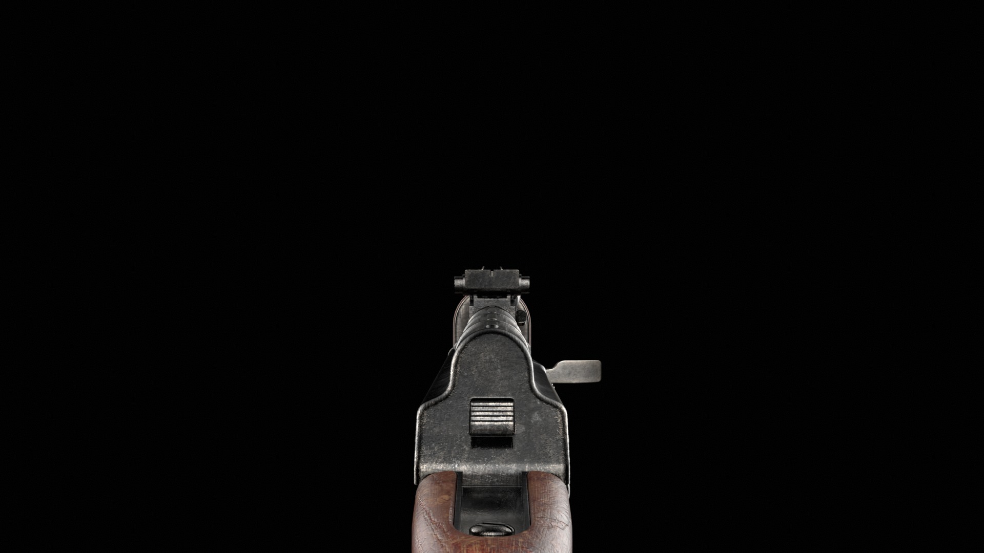 AKM AKMS Kalashnikov Assault Rifle Game Ready Low-poly 3D model_43