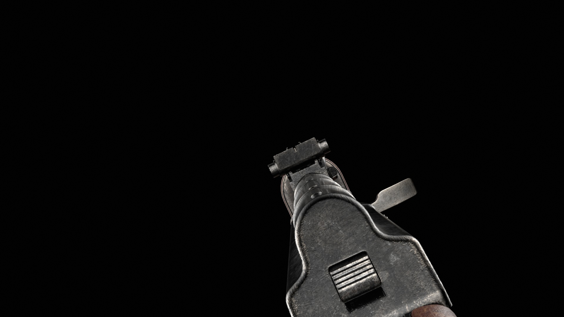 AKM AKMS Kalashnikov Assault Rifle Game Ready Low-poly 3D model_45