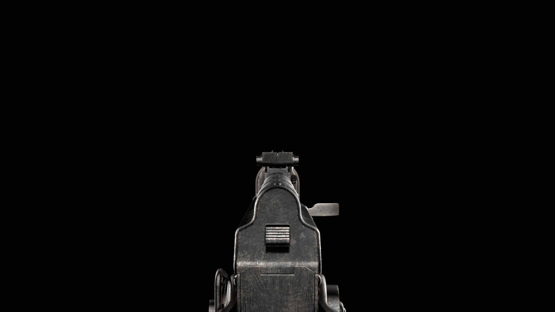 AKM AKMS Kalashnikov Assault Rifle Game Ready Low-poly 3D model_44