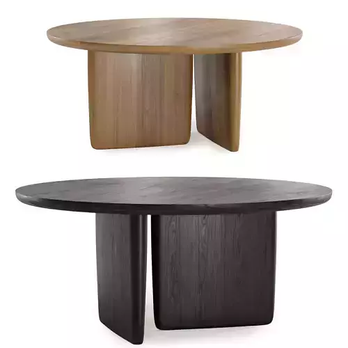 round wooden table tobi ishi