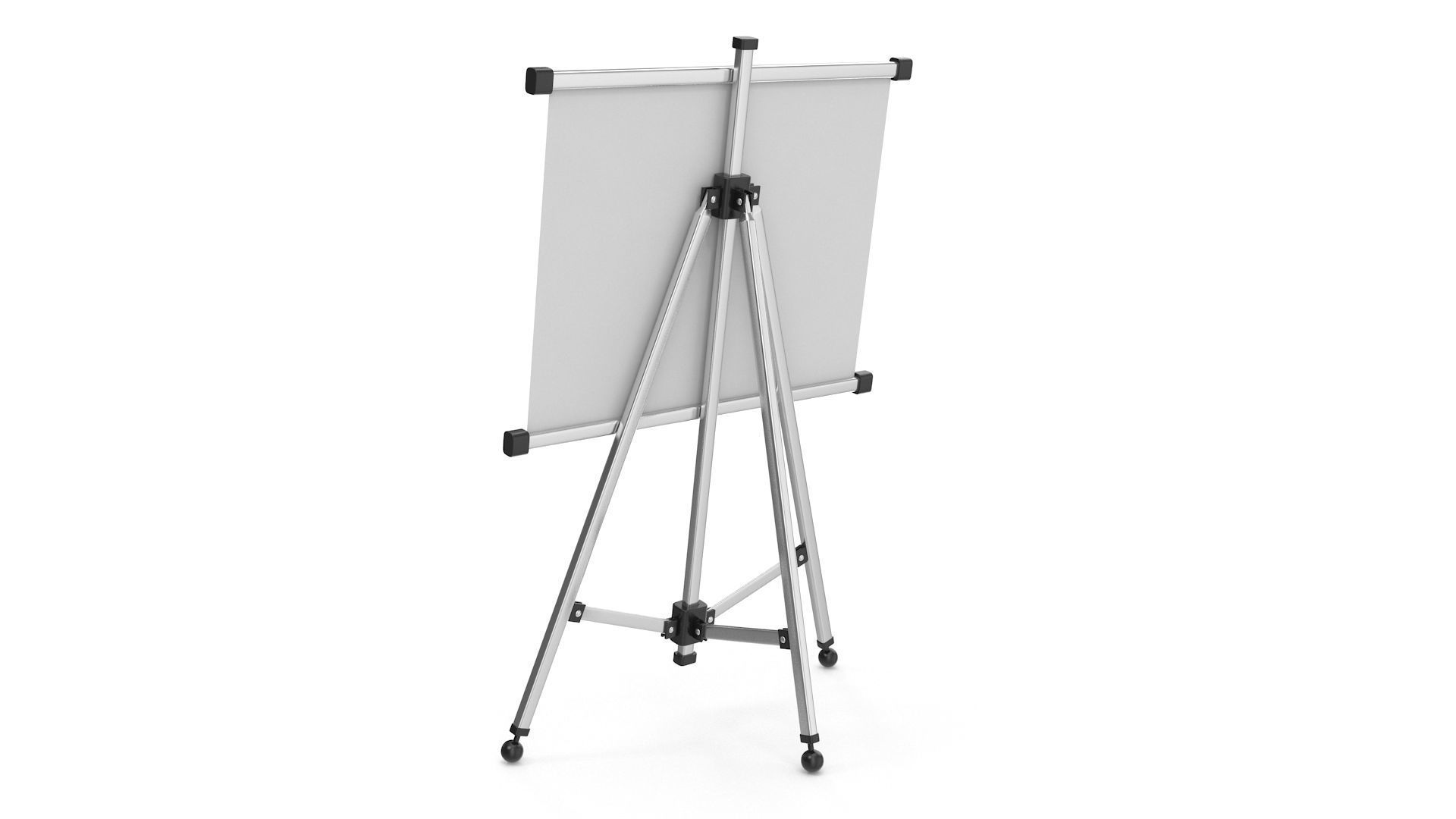 White Board Low-poly 3D model_2