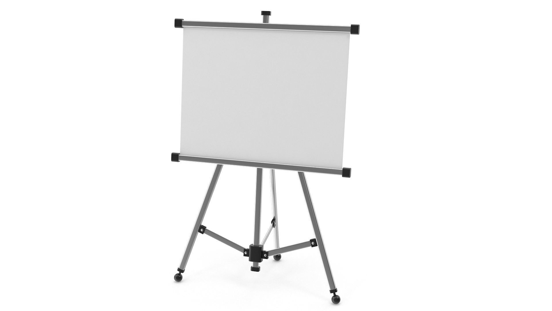White Board Low-poly 3D model_1