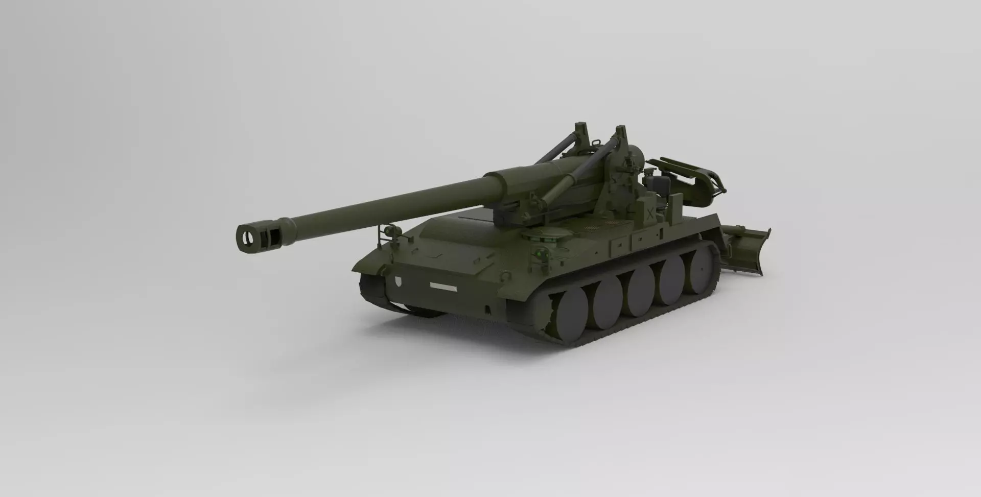 M110 howitzer 3D model_0