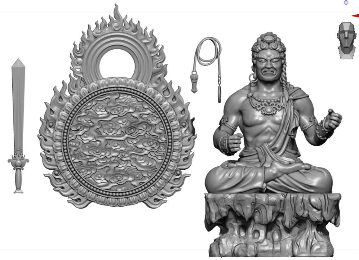 Model of 8 Buddhas for each age 3D print model_14