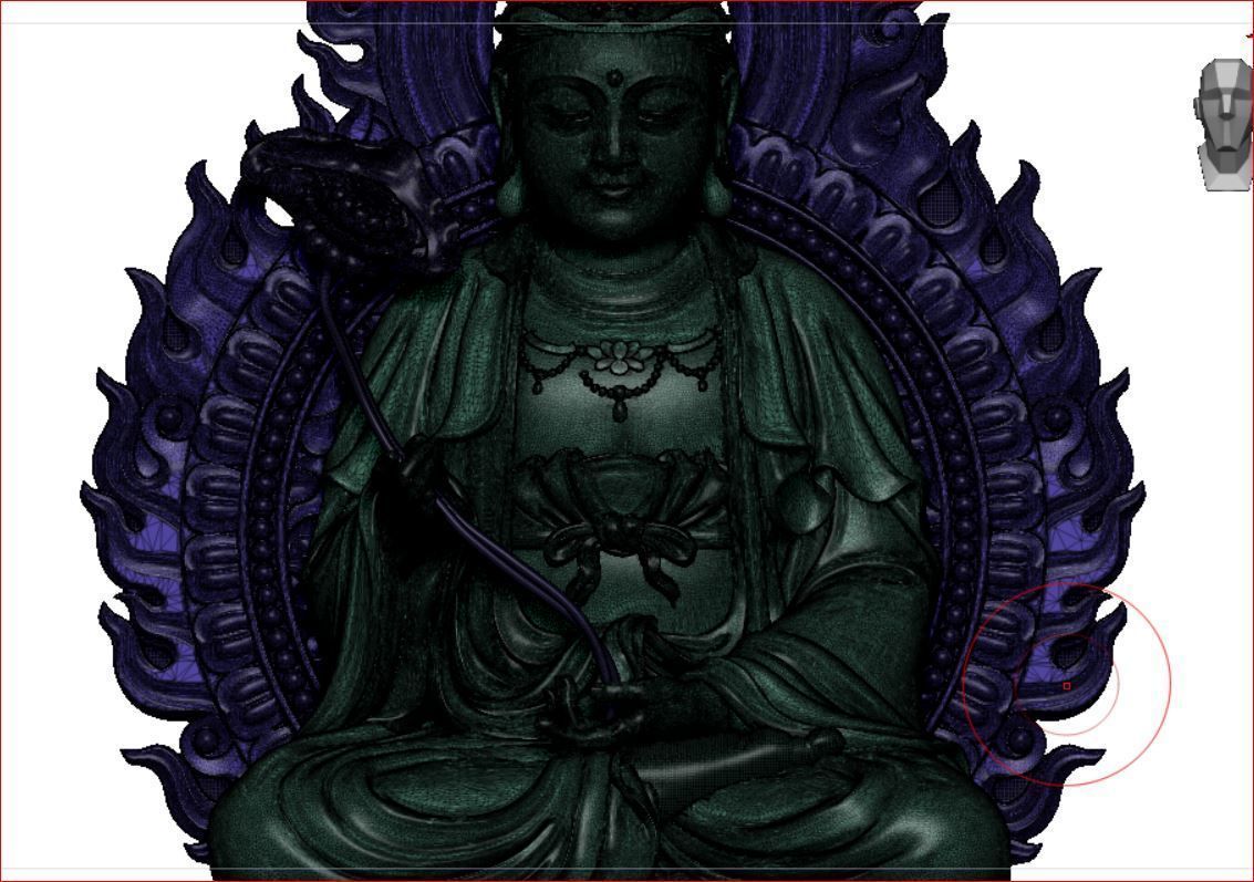 Model of 8 Buddhas for each age 3D print model_53