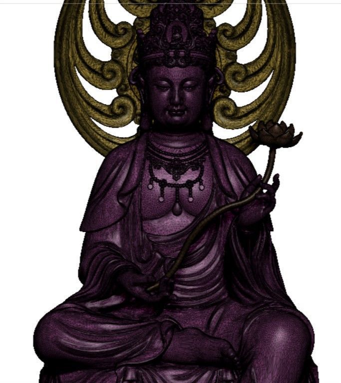 Model of 8 Buddhas for each age 3D print model_50