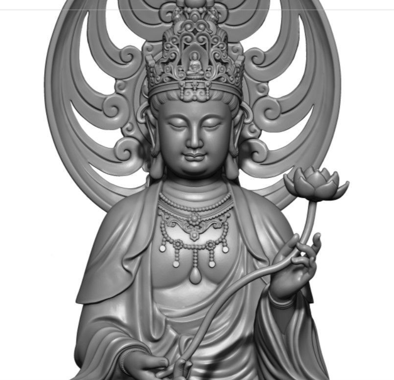 Model of 8 Buddhas for each age 3D print model_25